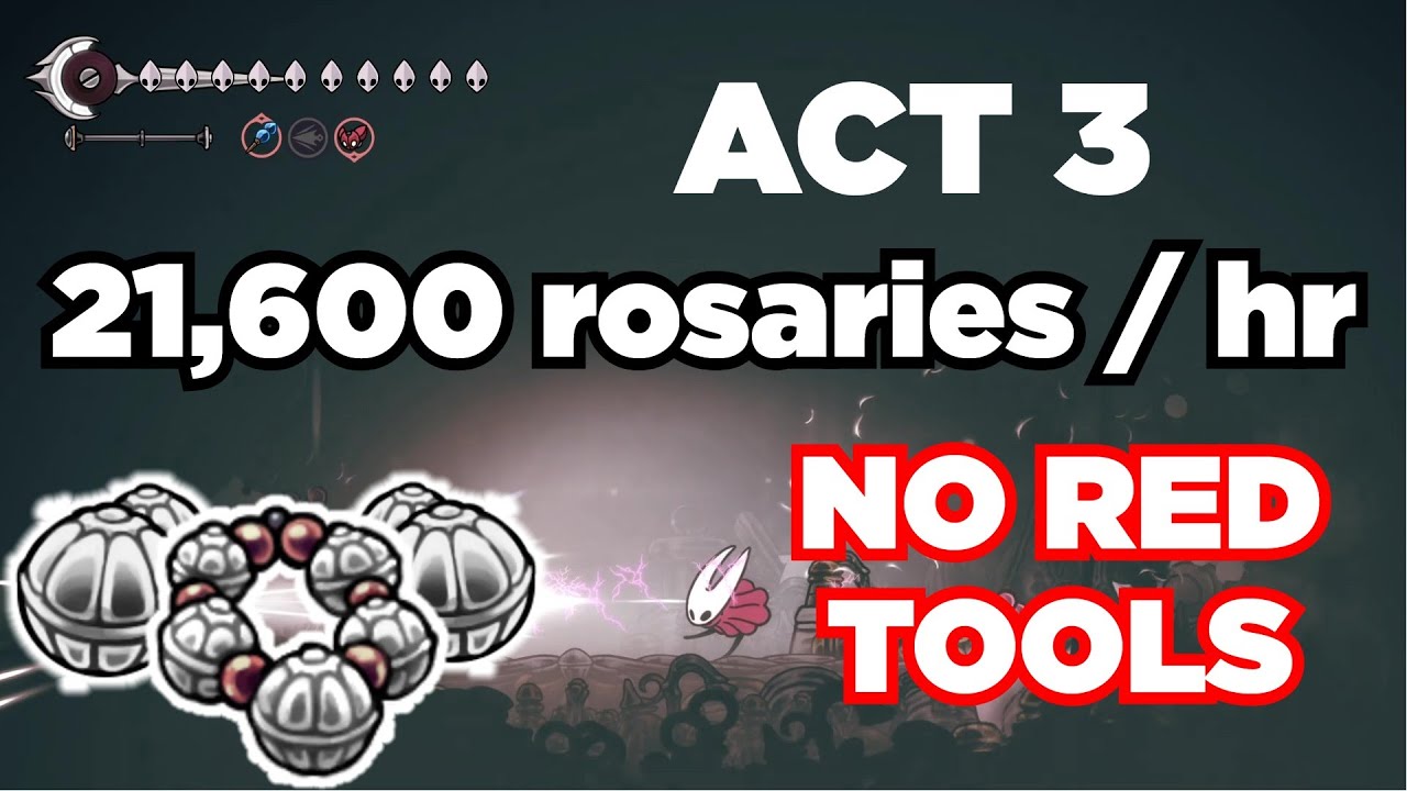 BEST Act 3 Rosary Farm (NO RED TOOLS) | 1000 rosaries/ 3 min | 21.6k/ hr