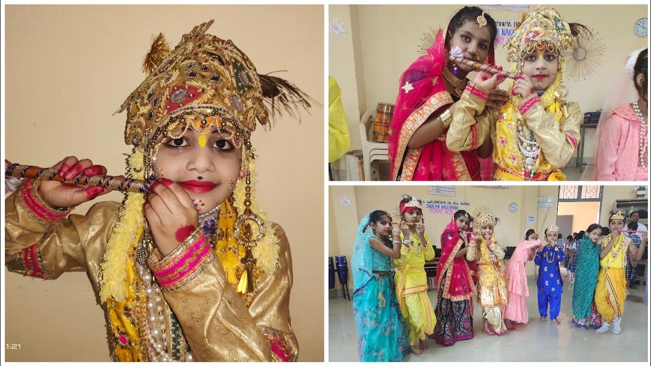Dance on Happy #Janmashtami by students of  SGN School Damoh (MP)