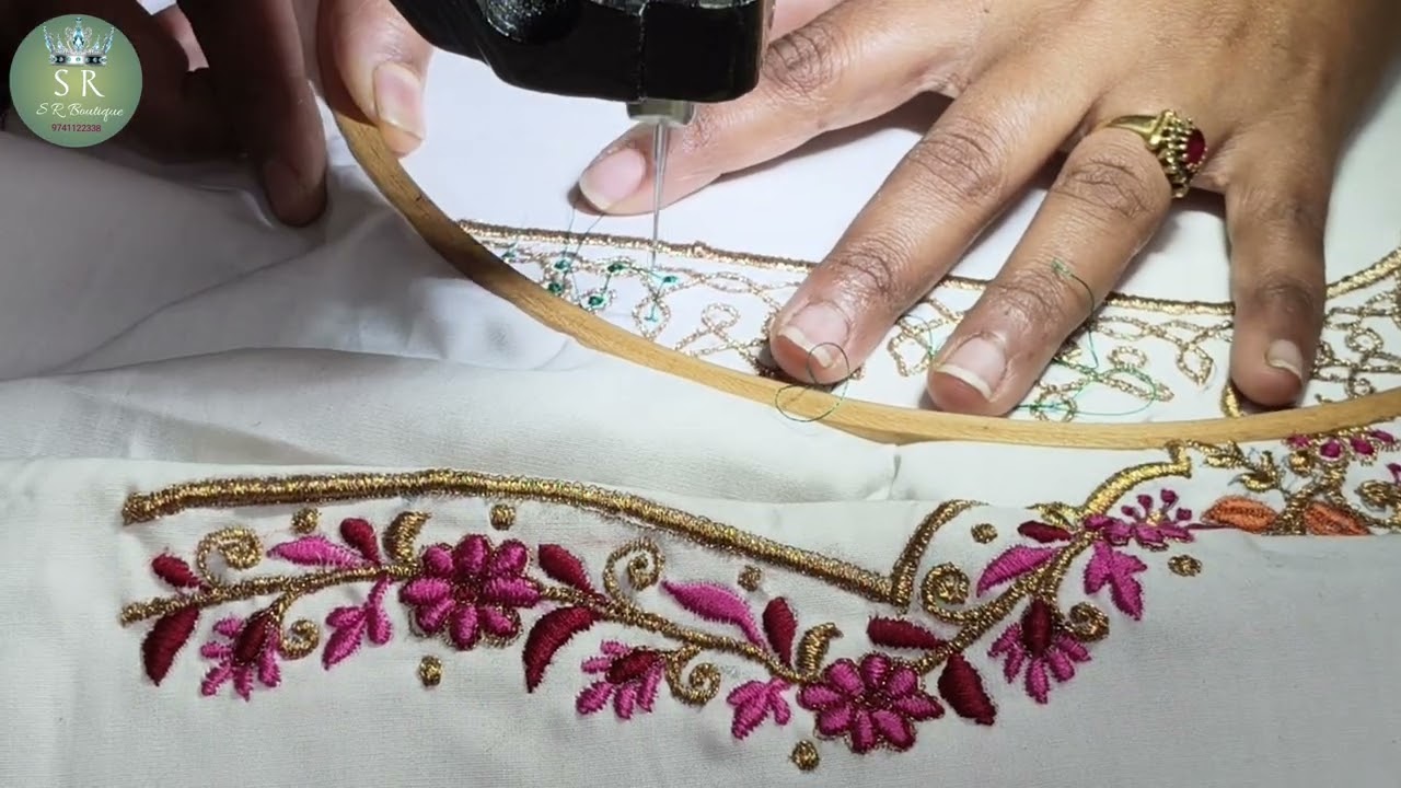 Trendy Rangoli embroidery design#videos 