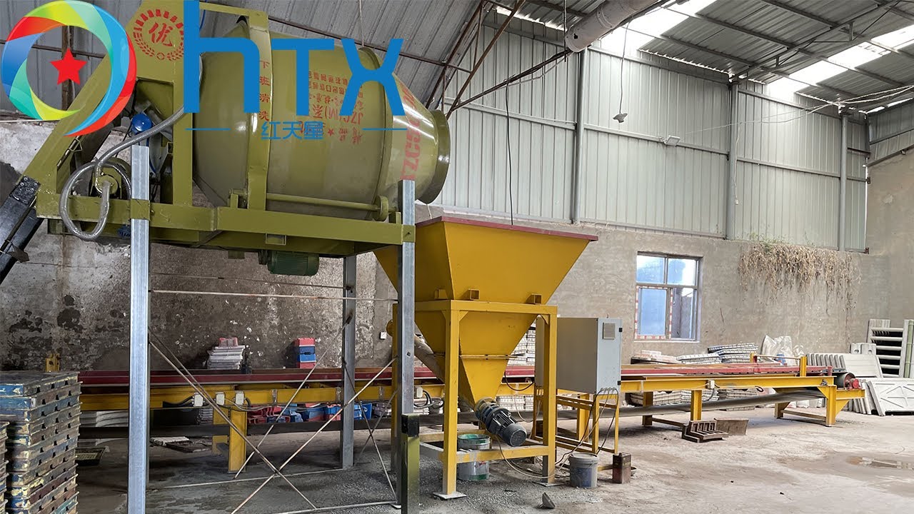 Semi automatic artificial stone production process