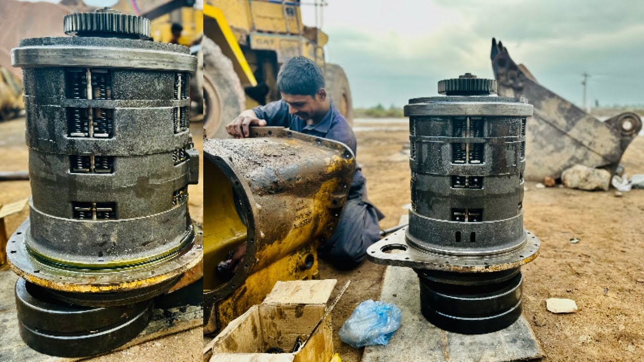 How to repair  caterpillar 966F wheel, loader, transmission
