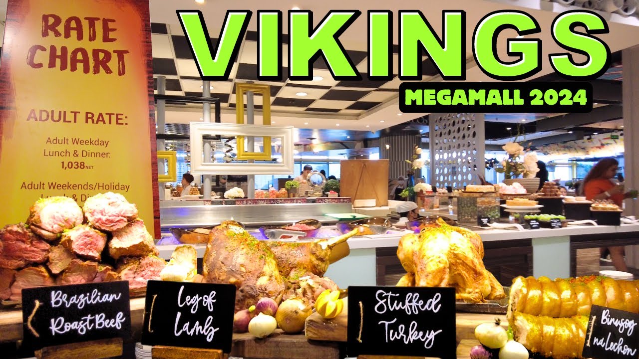 [4K] VIKINGS BUFFET FOOD CHOICES AT SM MEGAMALL 2024 (FOOD AND PLACE TOUR)