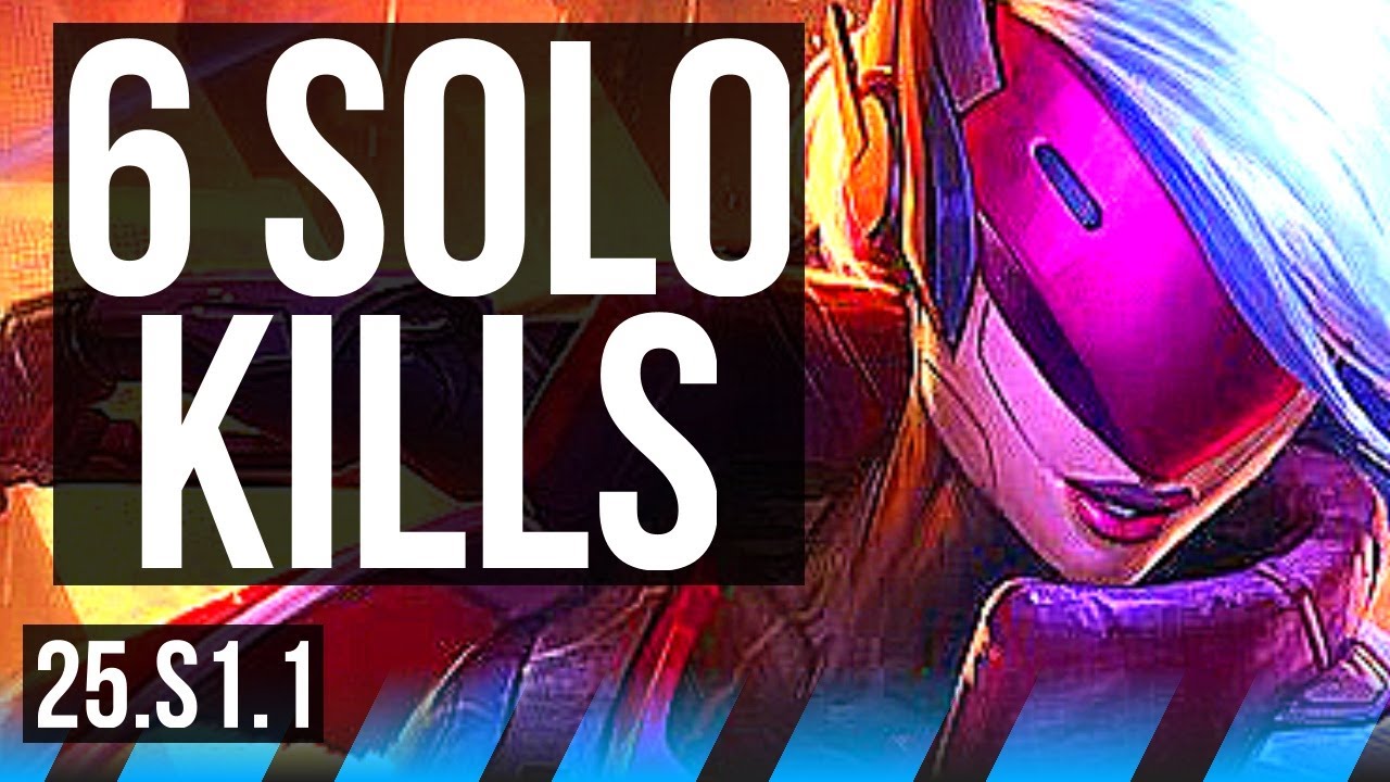 KATARINA vs EKKO (MID) | Rank 4 Kata, 6 solo kills, Legendary | NA Master | 25.S1.1