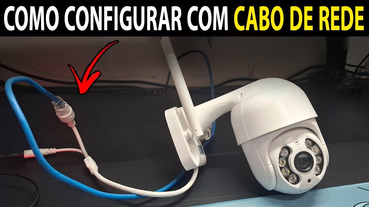 COMO CONFIGURAR CAMERA IP ICSEE COM CABO DE REDE! CABO DE INTERNET RJ 45