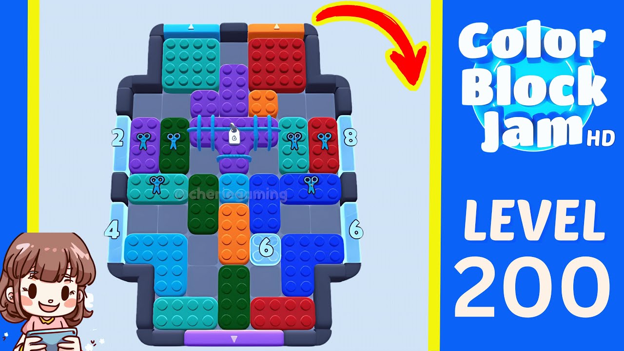 Color Block Jam Level 200 Solution Walkthrough