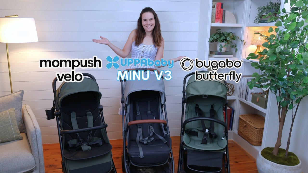 Mompush Velo vs. UPPAbaby Minu V3 vs. Bugaboo Butterfly | Overhead Bin Stroller Showdown