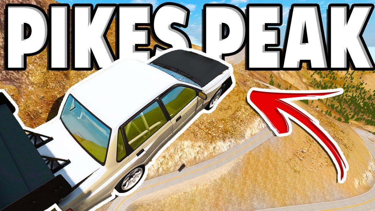 The Most DANGEROUS Road EVER?! - BeamNG Drive Pikes Peak Map Mod