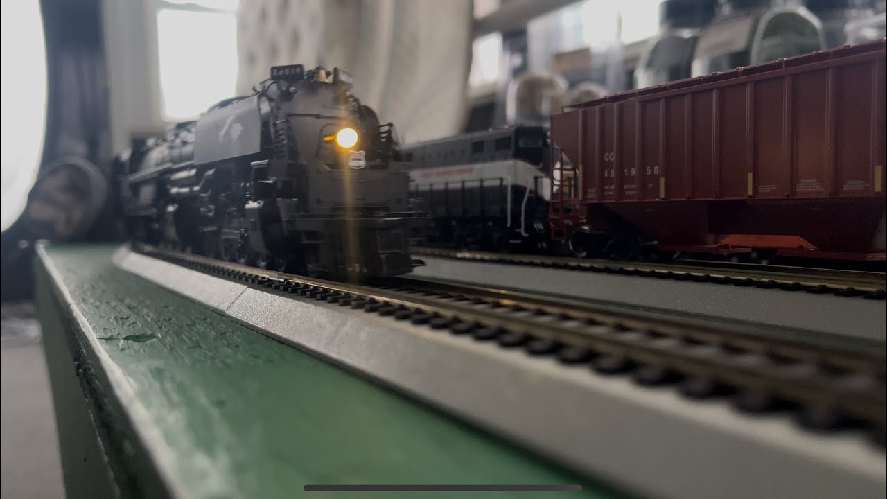 HO UP Big Boy excursion on Brayden’s layout with my UP 1988
