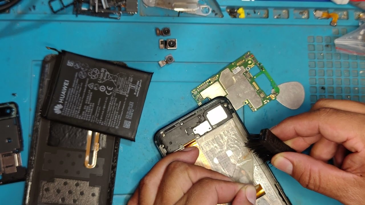 limpieza a celular mojado Y9 prime