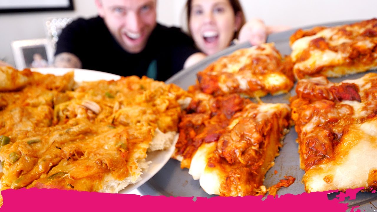 Baking INDIAN PIZZAS at Home! Butter Chicken Curry & Spicy Chicken Curry Pizza | Miami, Florida