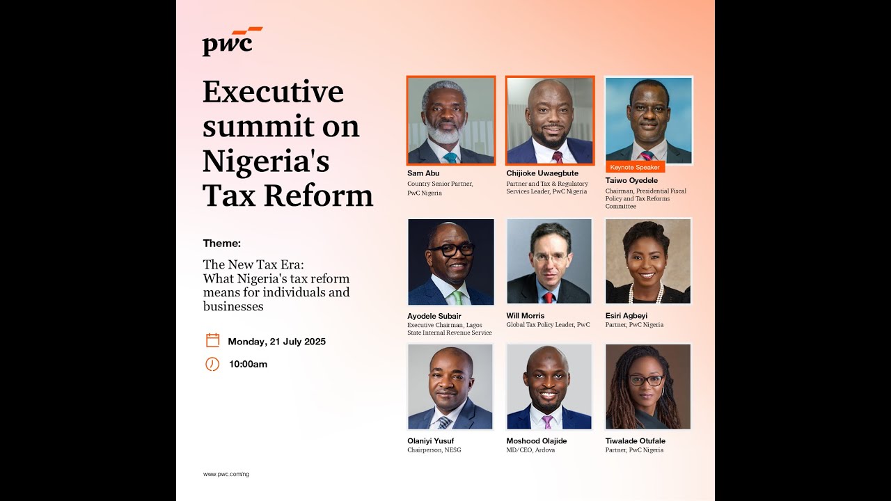 Executive summit on Nigeria's Tax Reform