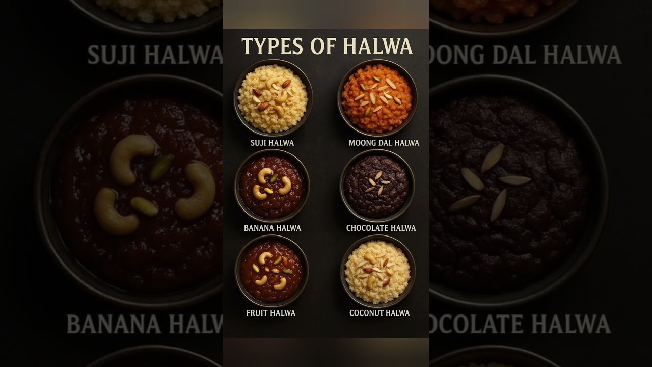 "Types of halwa"😋