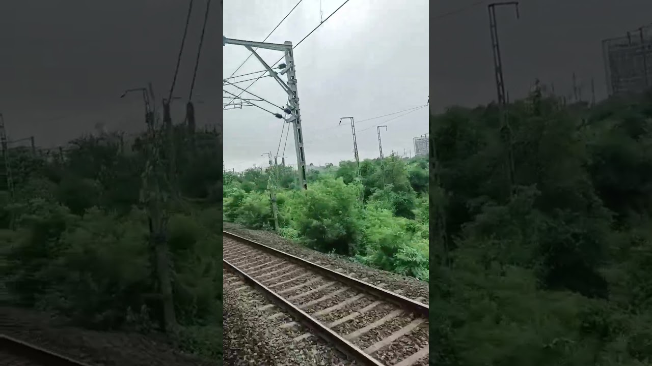 amazing views New Mumbai local Safar train #short video