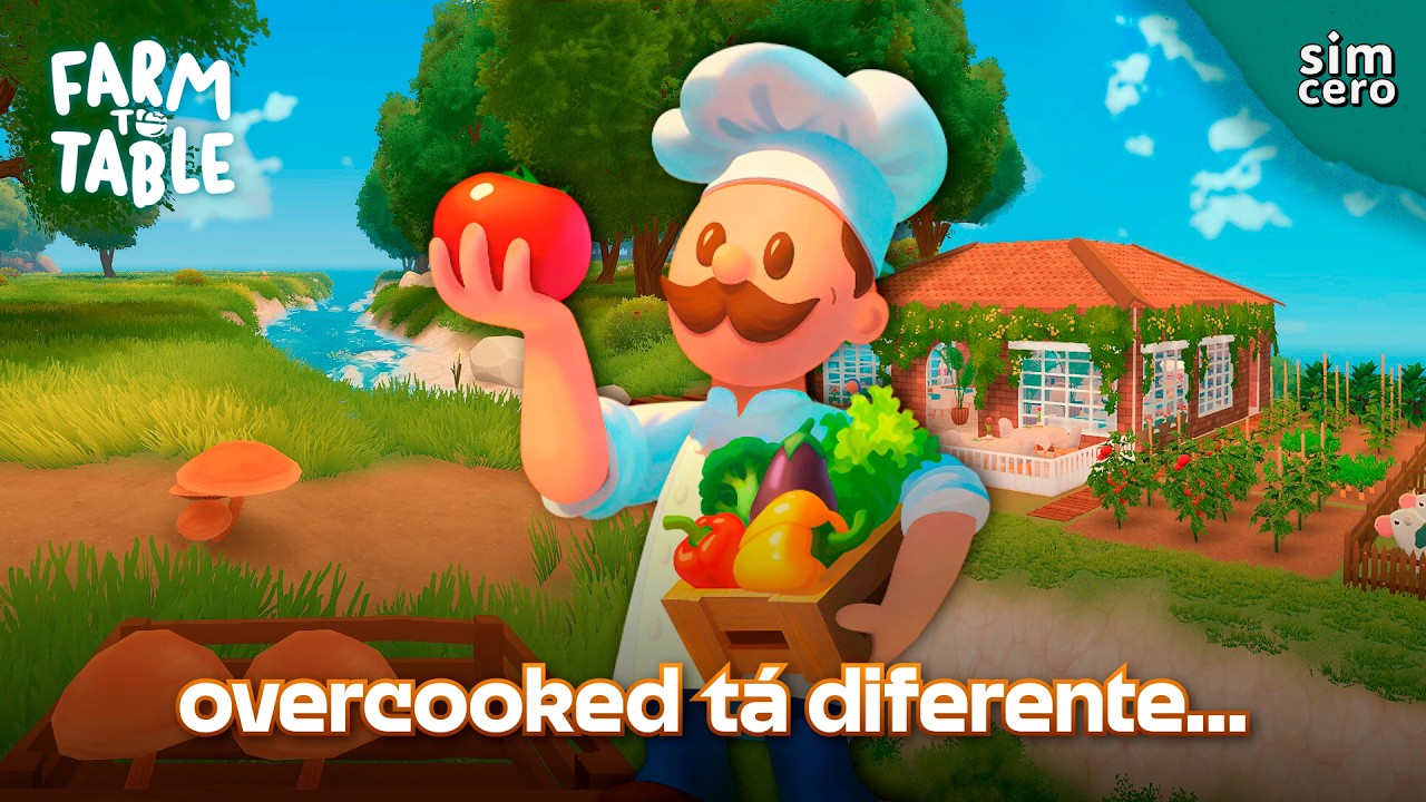 Overcooked tá diferente: jogo de restaurante e fazenda | 🍅 Farm to Table