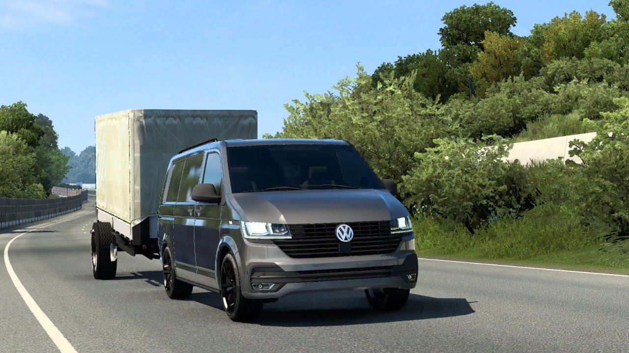 [ETS 2] Volkswagen Transporter T6.1 1_New EuroMap roads
