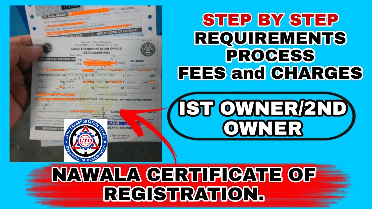 Paanu kumuha ng duplicate certificate of registration(CR)