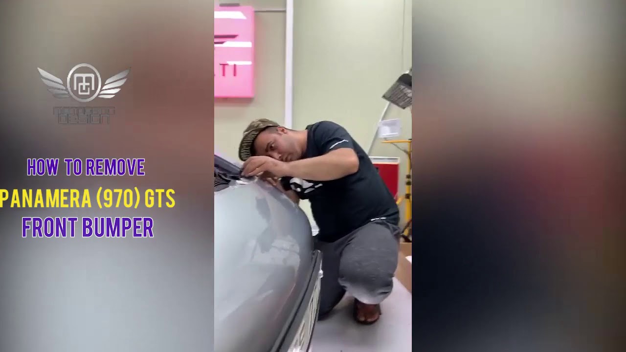 how to remove porsche panamera GTS 970 front bumper
