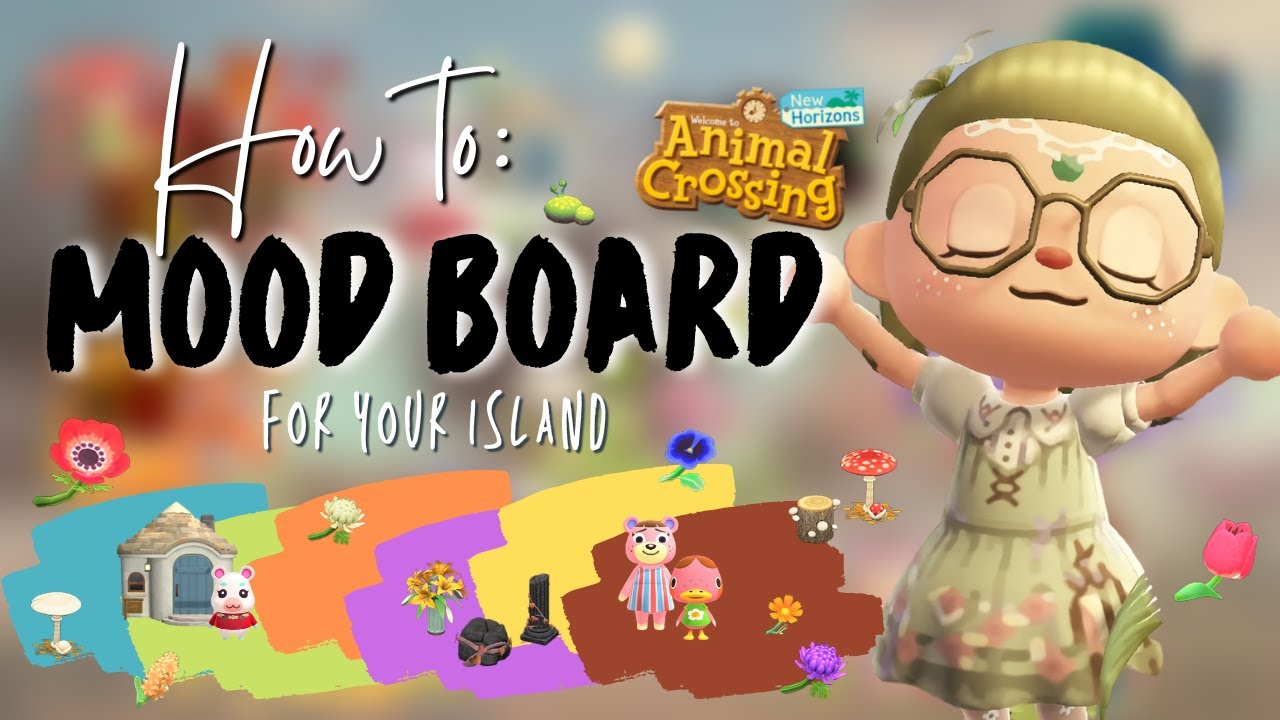 How To CREATE A MOOD BOARD for your island | colorful fairycore | Animal Crossing: New Horizons