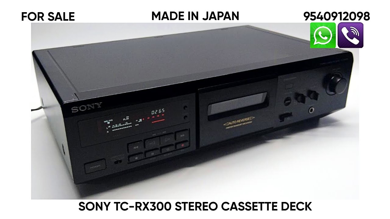 Sony TC-RX300 Stere Cassette Deck Contact No-9540912098