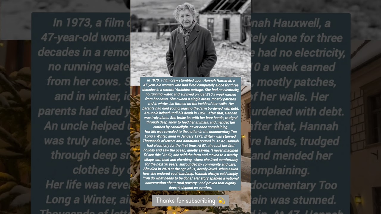 ALONE FOR THIRTY WINTERS 