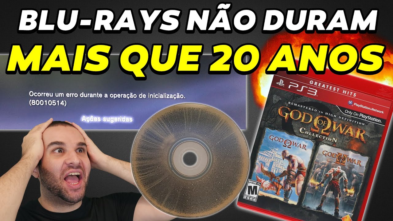 BLU-RAYS DURAM BEM MENOS DO QUE A GENTE IMAGINAVA - E JÁ CHEGOU A HORA DO PS3 VER BLU-RAYS FALHANDO