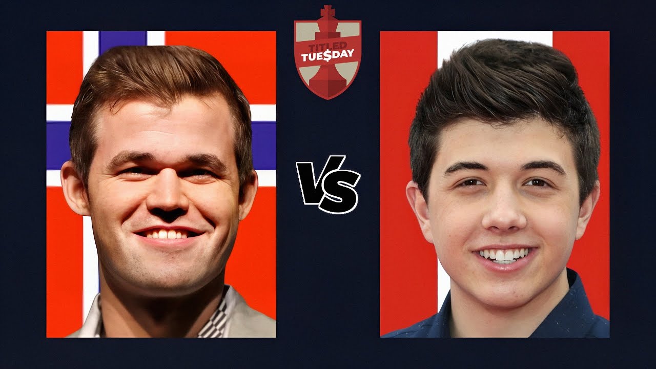 Magnus Carlsen vs Eric Hansen | Titled Tuesday | January 6, 2026 | chesscom