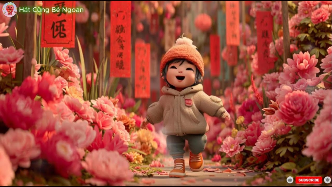 🌸 Bé Vui Đón Tết – Happy Tet with My Family | Nhạc xuân vui nhộn cho bé | Hát Cùng Bé Ngoan
