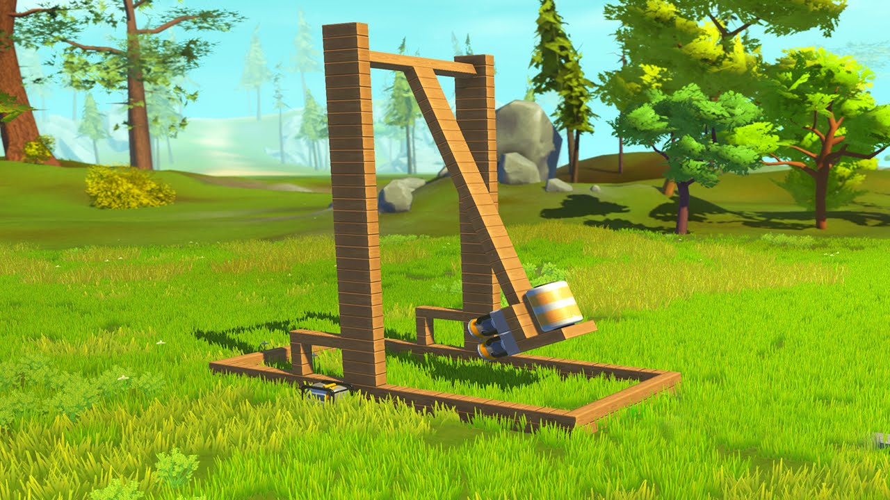 WHO HAS THE BEST CATAPULT CHALLENGE! (Scrap Mechanic)