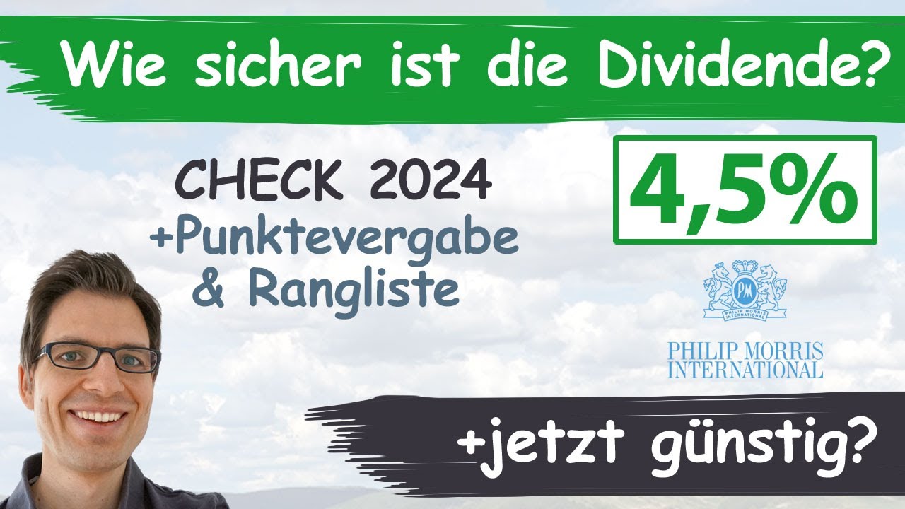 Philip Morris Aktienanalyse 2024: Wie sicher ist die Dividende? (+günstig bewertet?)