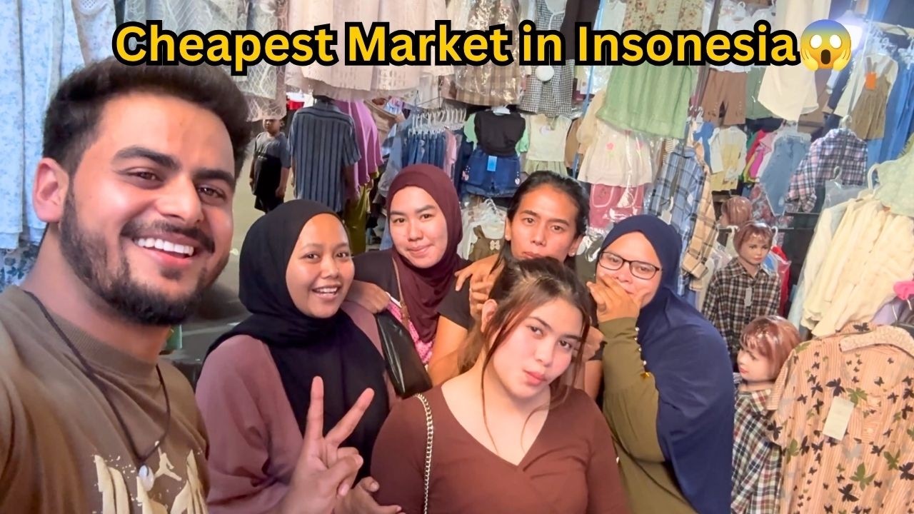 Indonesia local cheapest market near by slum area | Sumatra Indonesia bazar | Indonesia vlog