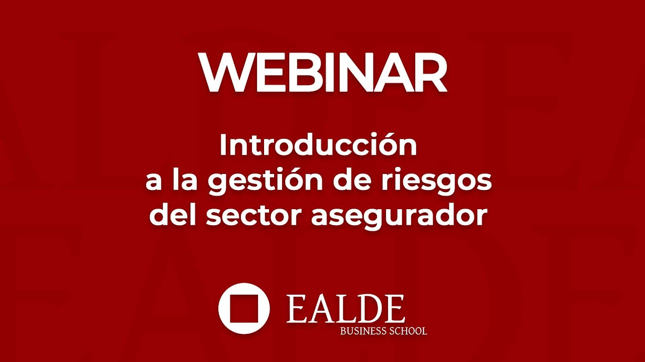 Introducción a la gestión de riesgos del sector asegurador