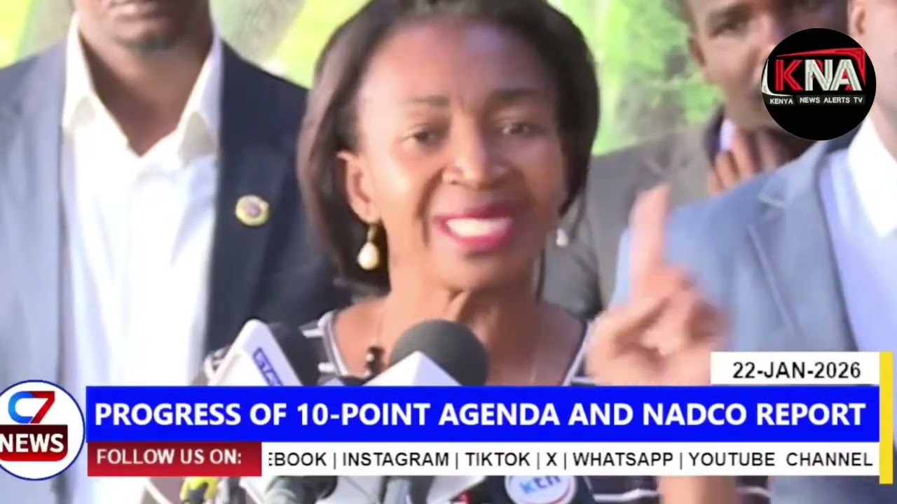 STATUS UPDATES OF THE 10 POINT AGENDA AND NADCO REPORT