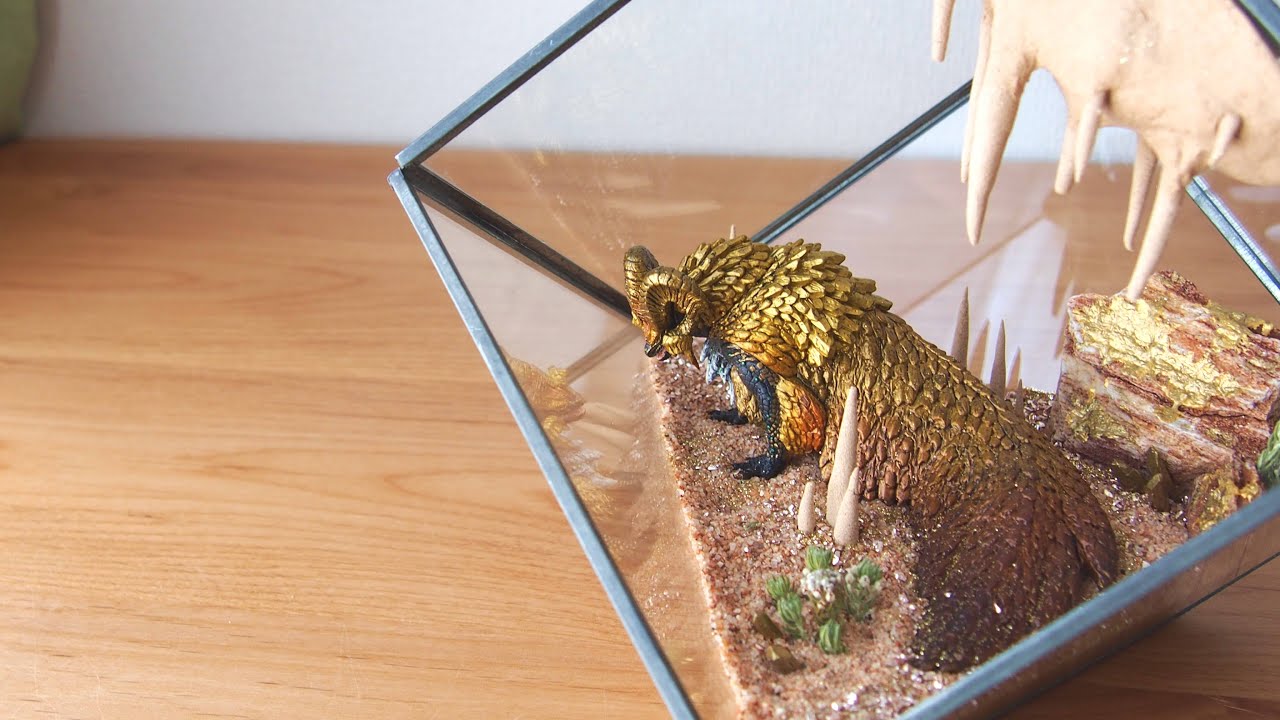 [マムタロト]　小さなジオラマ　モンハンフィギュア インテリア  [MHW Kulve Taroth]