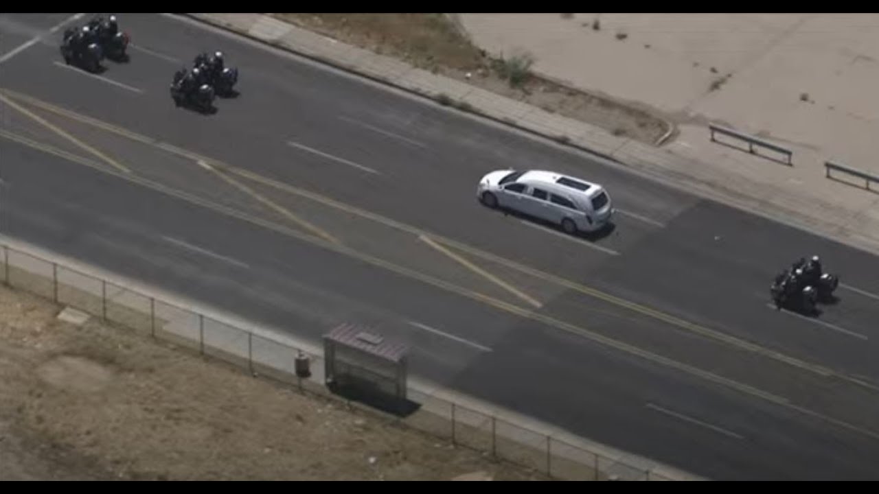 Procession for fallen Chandler Police Officer Christopher Farrar | FOX 10 News
