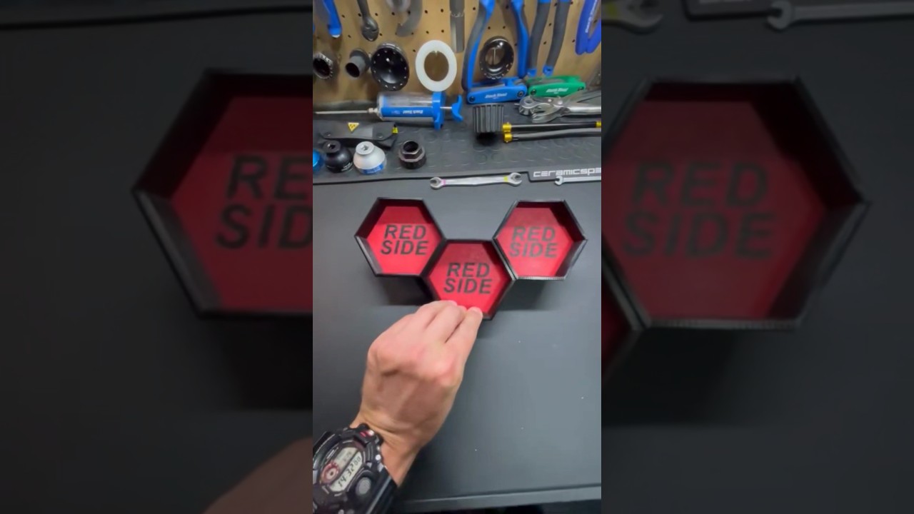 Magnetic Hex Cup Organizer---Small Part Organizer: Use them to separate hardware, store small parts.