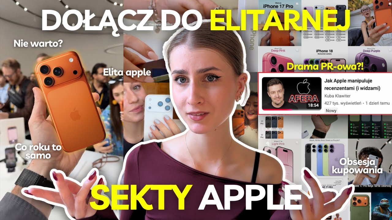 Jak apple wciska ludziom kit? (Sekta apple, nowy iPhone 17, Kuba Klawiter drama...)