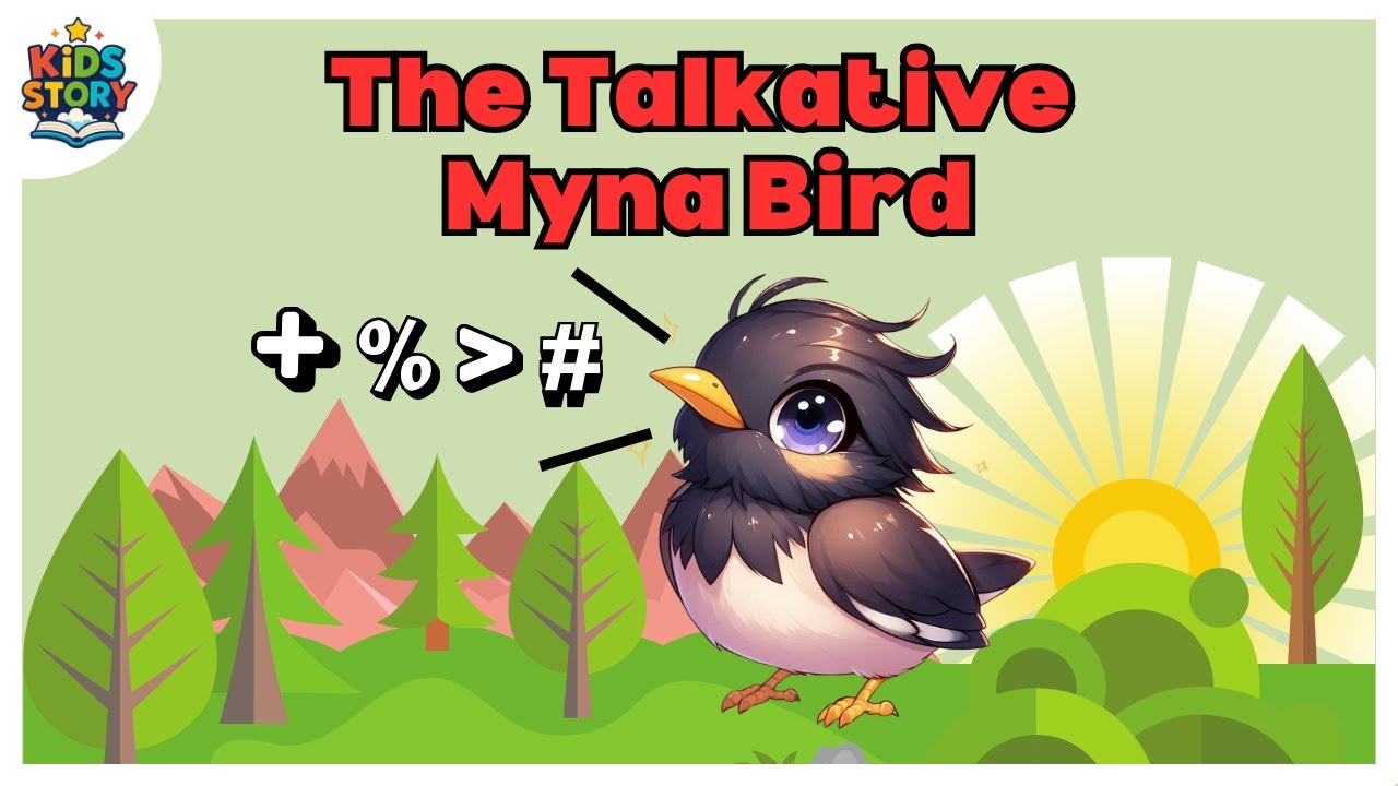 The Talkative Myna Bird.#story #stories #baby #kids #fun #animation #learning #friends #english