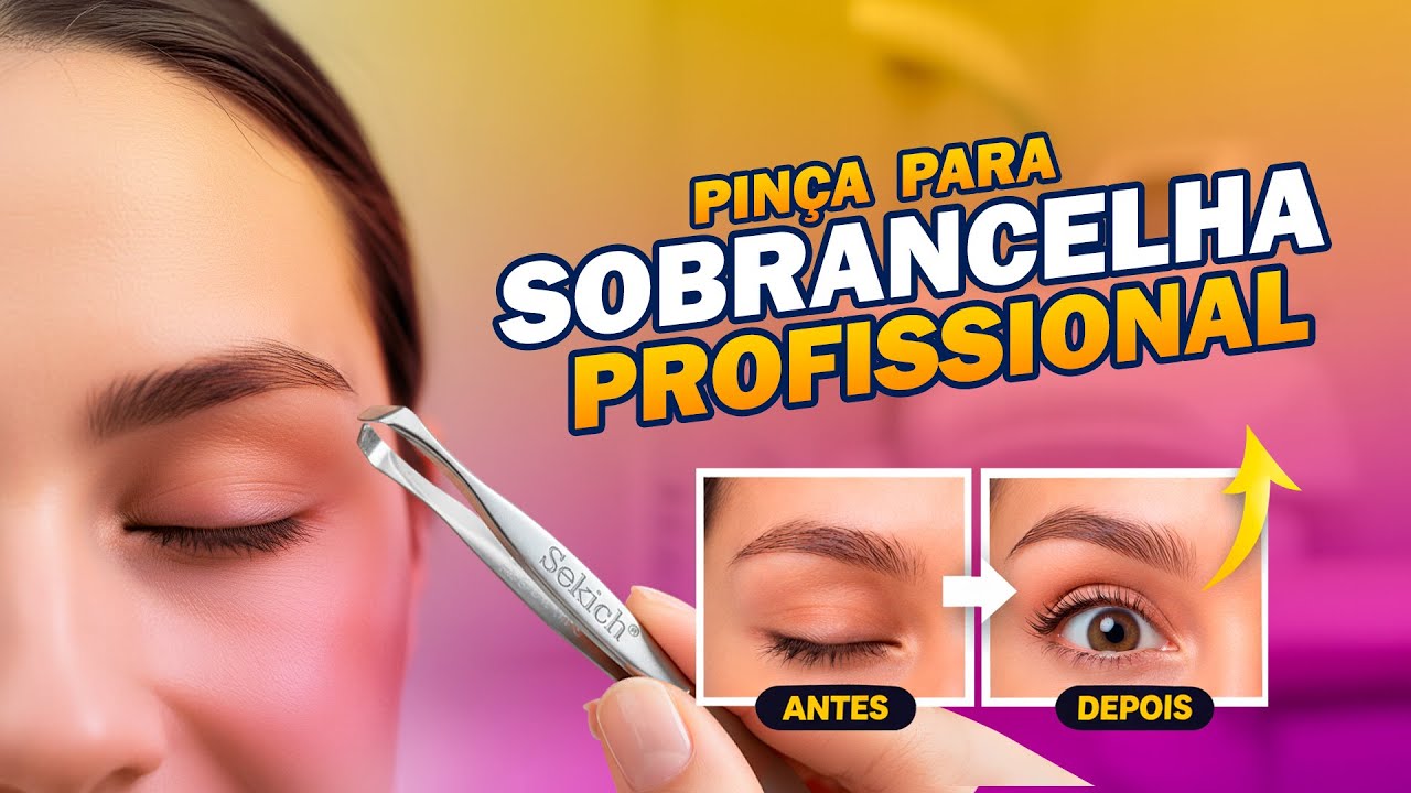 Pinças Profissionais para Sobrancelha e Cílios // Casa da Gaze