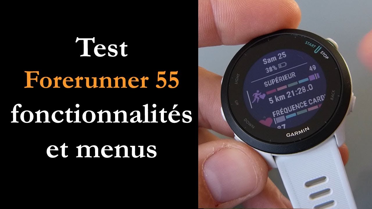 Test Garmin Forerunner 55 : une montre GPS 