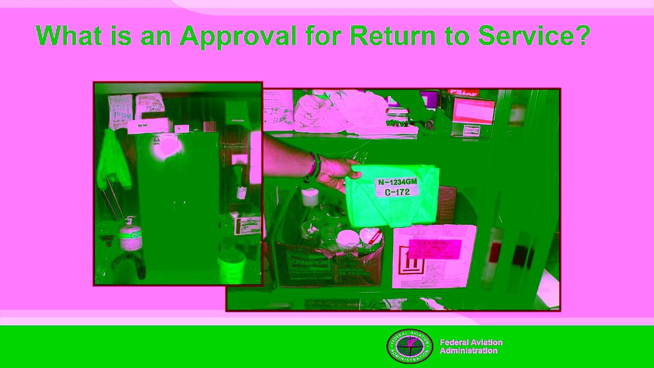 Approval for Return to Service from the FAA Safety Team in Memphis