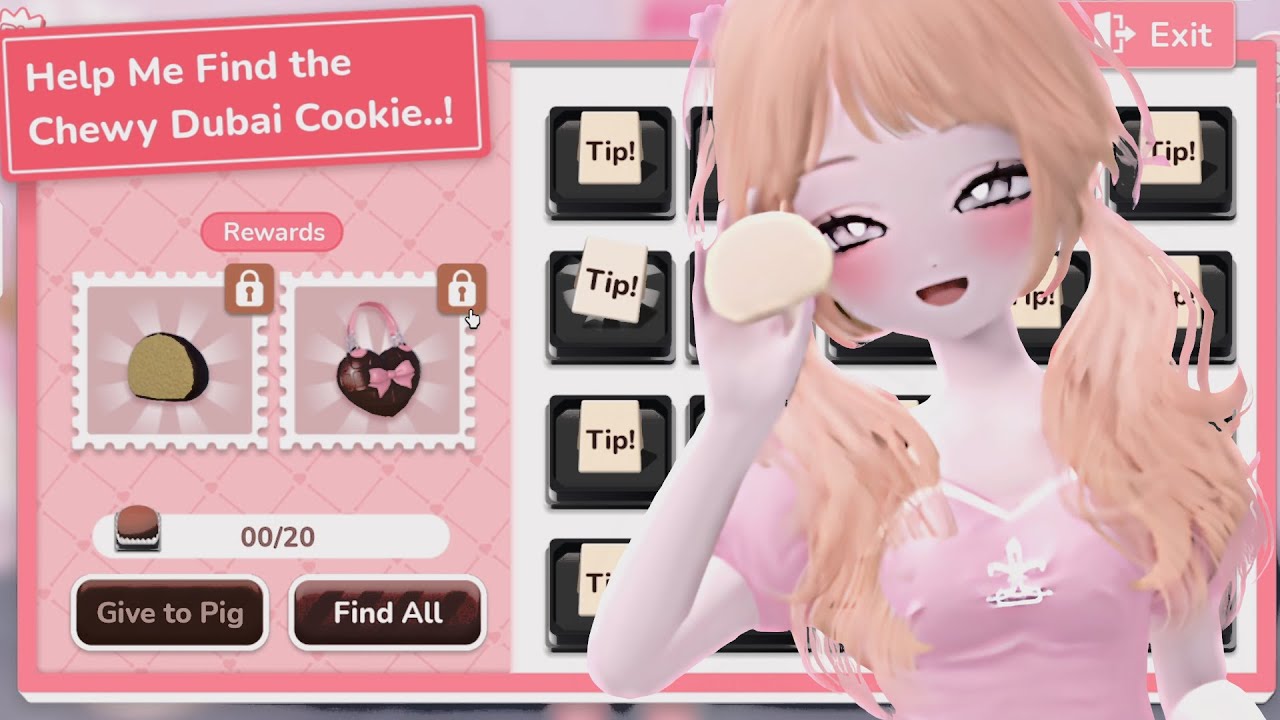 ୨୧   ‧₊°  How to Find ALL Chewy Dubai Cookie! ╱  Prism Runway ࿔◞♡