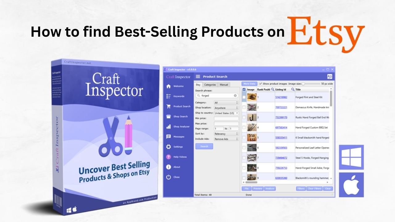 How to find Best-Selling Products on Etsy (Craft Inspector Tutorial)