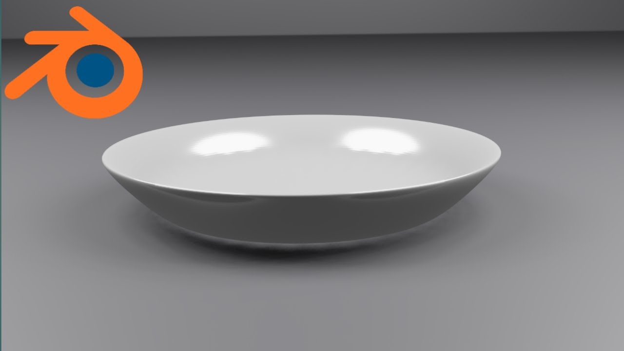 Modelling simple plate in Blender part 1/2