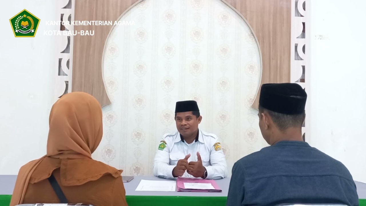 Kursus calon pengantin (Nasehat penyejuk hati, oleh Kepala KUA Kec. Wolio Bapak Sukur, S.HI)