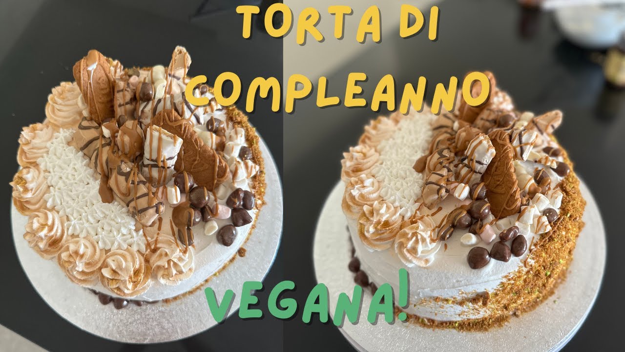 TORTA VEGANA DI COMPLEANNO-PAN DI SPAGNA VEGANO