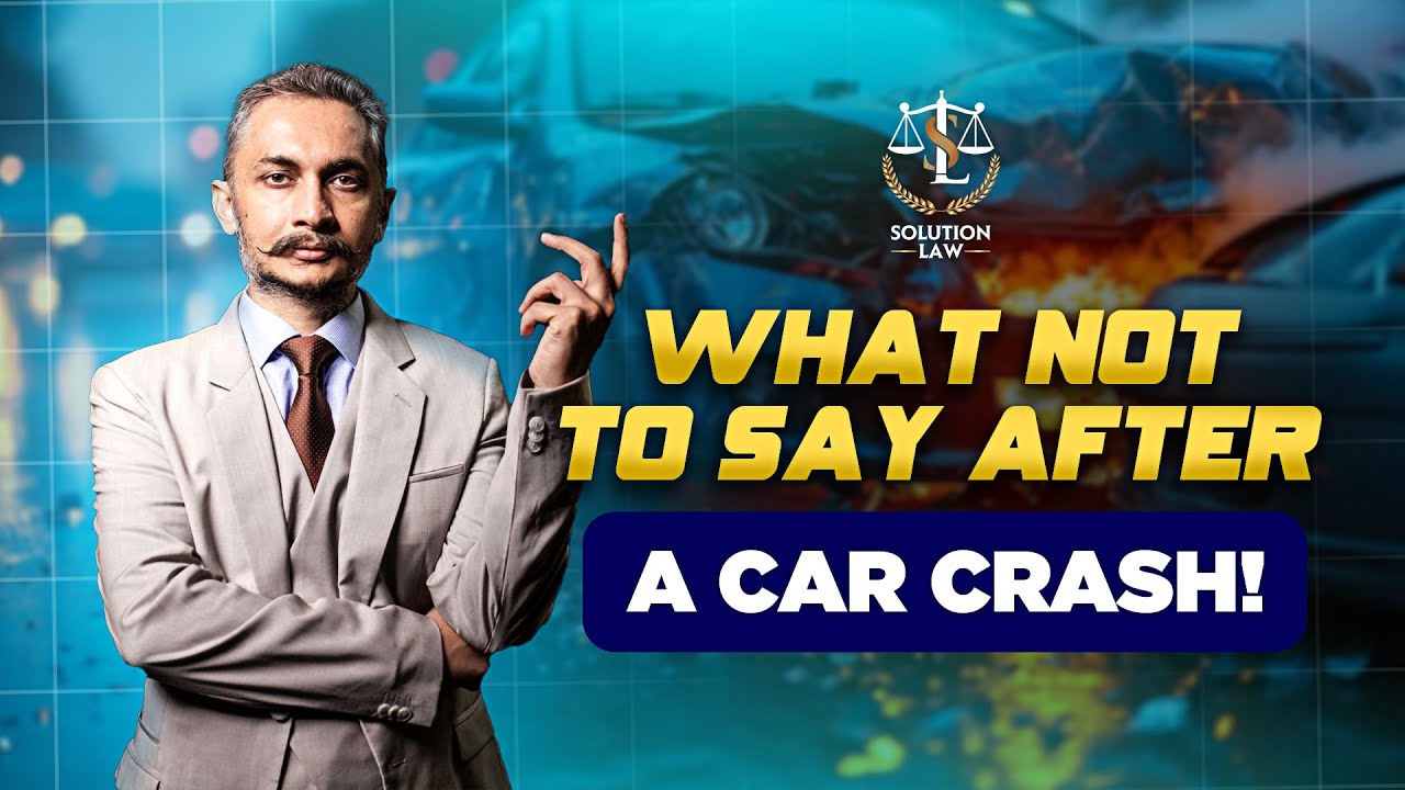 What NOT  to Say After a Car Accident in Alberta | Legal Tips from Solution Law