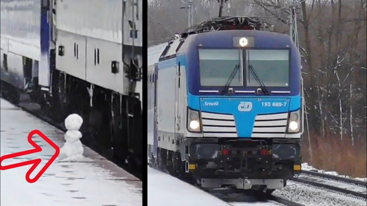⛄IC Śnieżka - Spotkanie z Bałwanem na Peronie i inne w Lizawicach