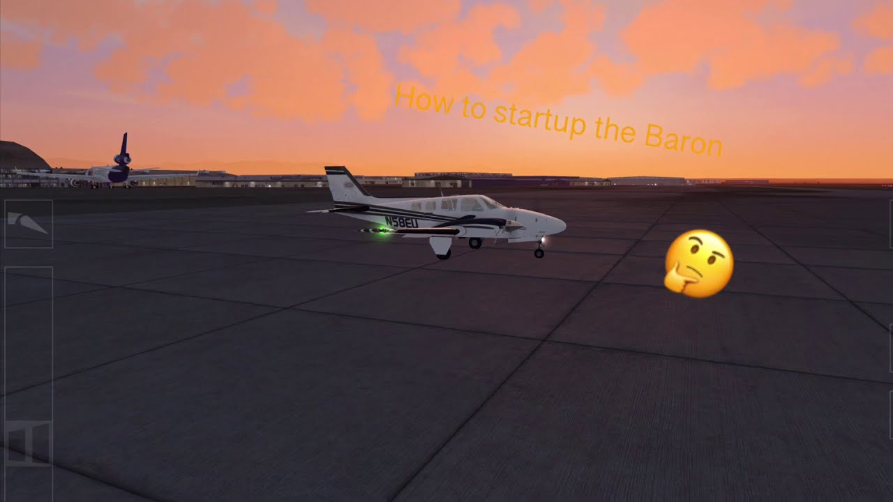 Aerofly fs 2020: Baron 58 :- Cold and dark startup