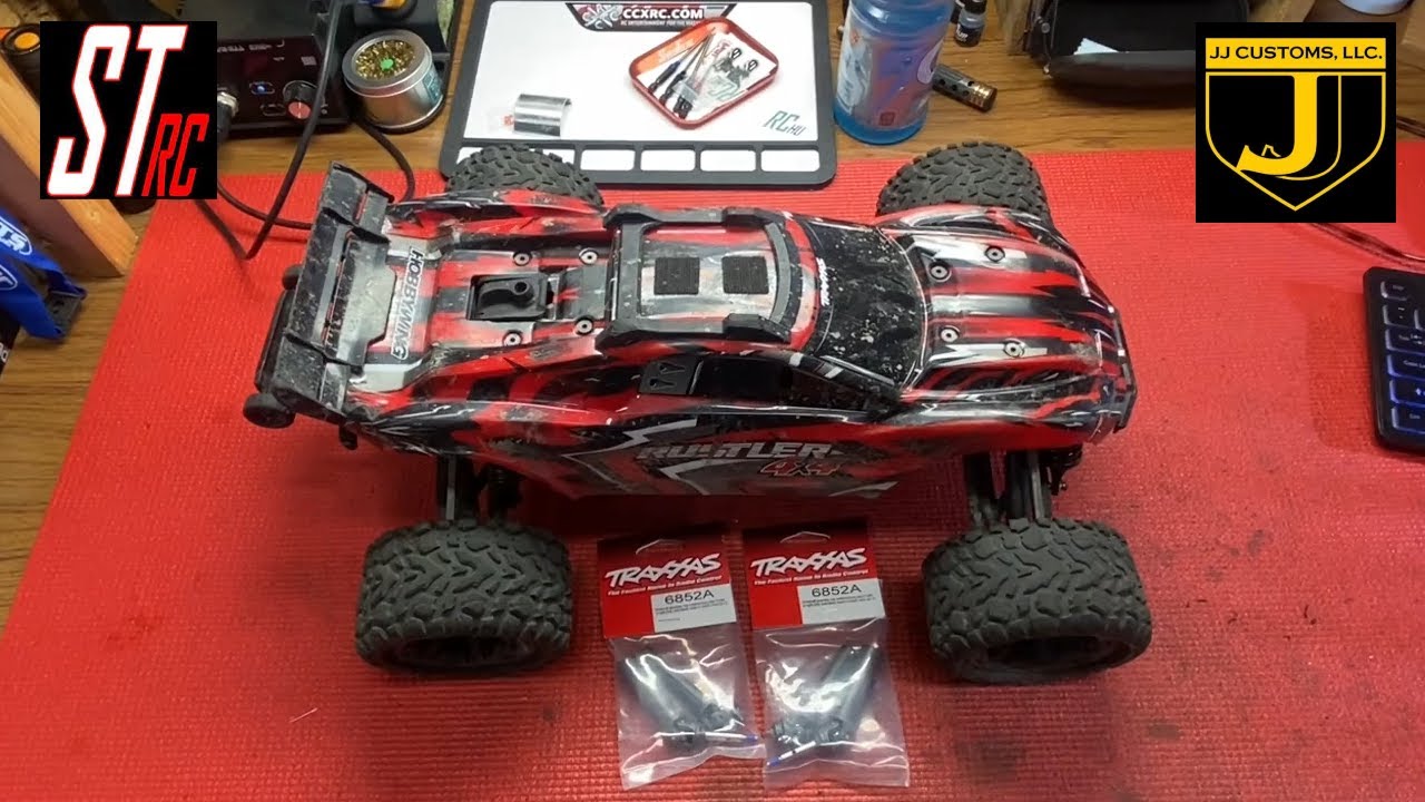 Install Rear Heavy Duty Drive Shafts on Traxxas Rustler 4X4