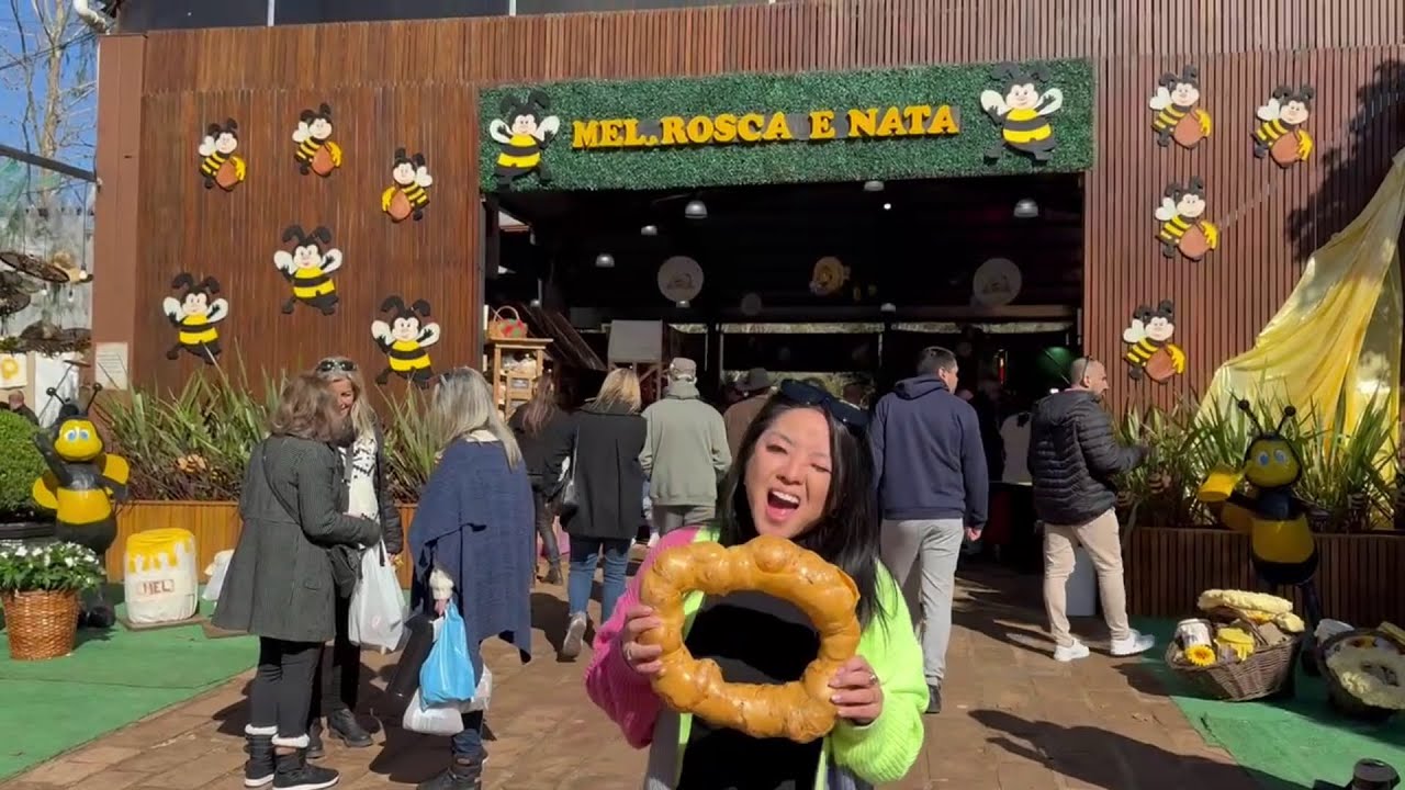 Vlog - Como &eacute; a Feira do Mel, Rosca e Nata? Conhecemos a Feira do Mel, Rosca e Nata - Ivoti/RS